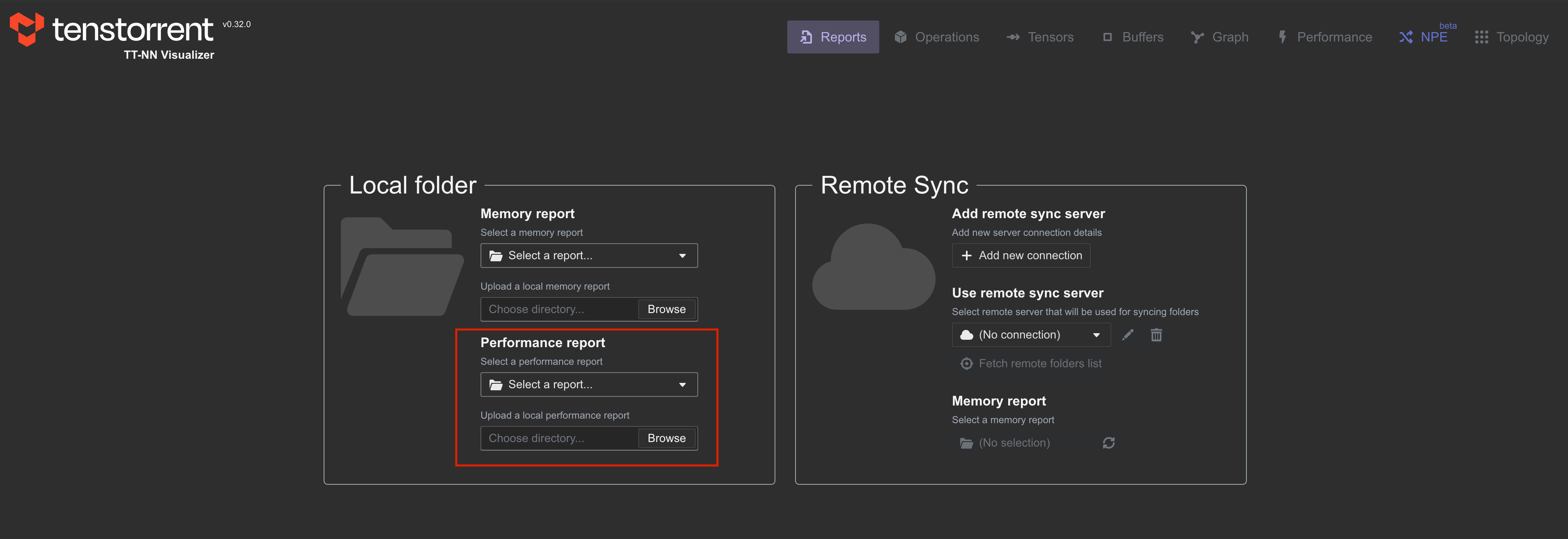 TT-NN Visualizer performance report upload